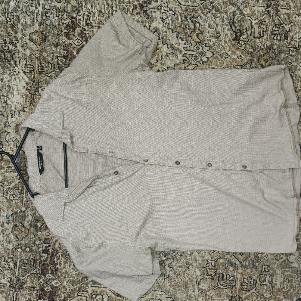 Kenneth Cole Textured Tan Shirt